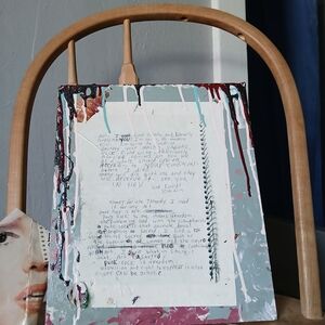 Original Piece Featuring A Page From The Journals Of Kurt Cobain